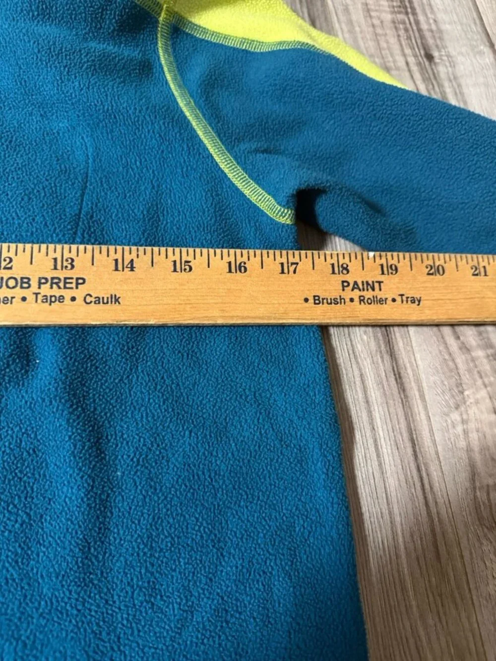 LL Bean Youth Size M Blue Fleece Quarter Zip Pullover Color Block Layering